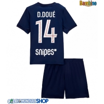 Maglie da calcio Paris Saint-Germain Desire Doue #14 Prima Maglia Bambino 2025-26 Manica Corta (+ Pantaloni corti)